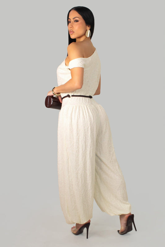Relaxed Jumpsuit- Ivory