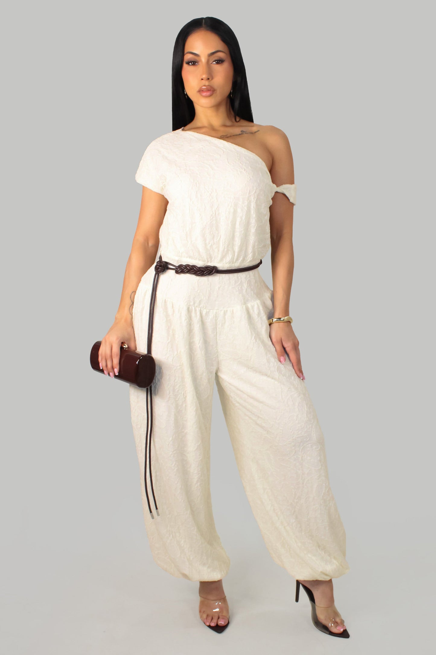 Relaxed Jumpsuit- Ivory