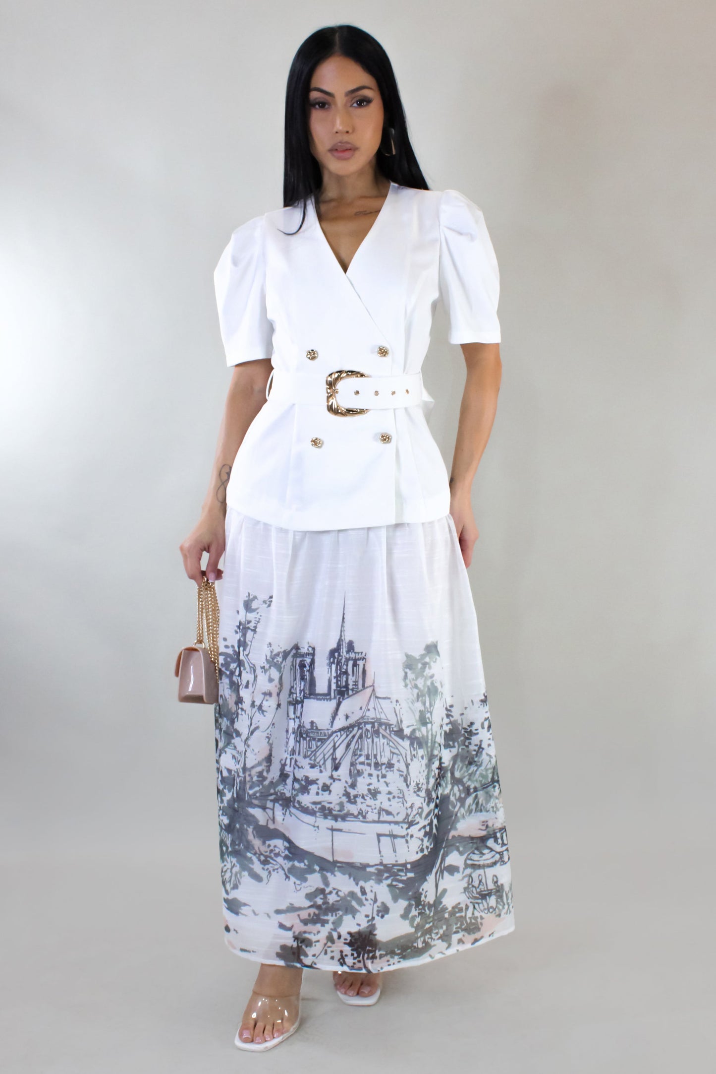Modest Zone Maxi Dress- White