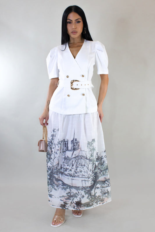 Modest Zone Maxi Dress- White