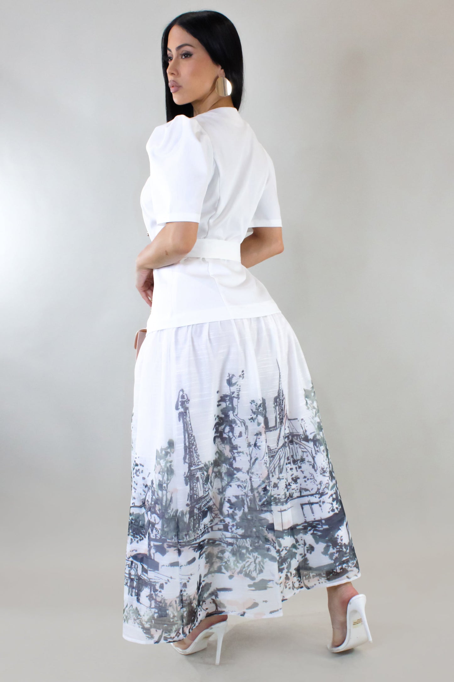 Modest Zone Maxi Dress- White