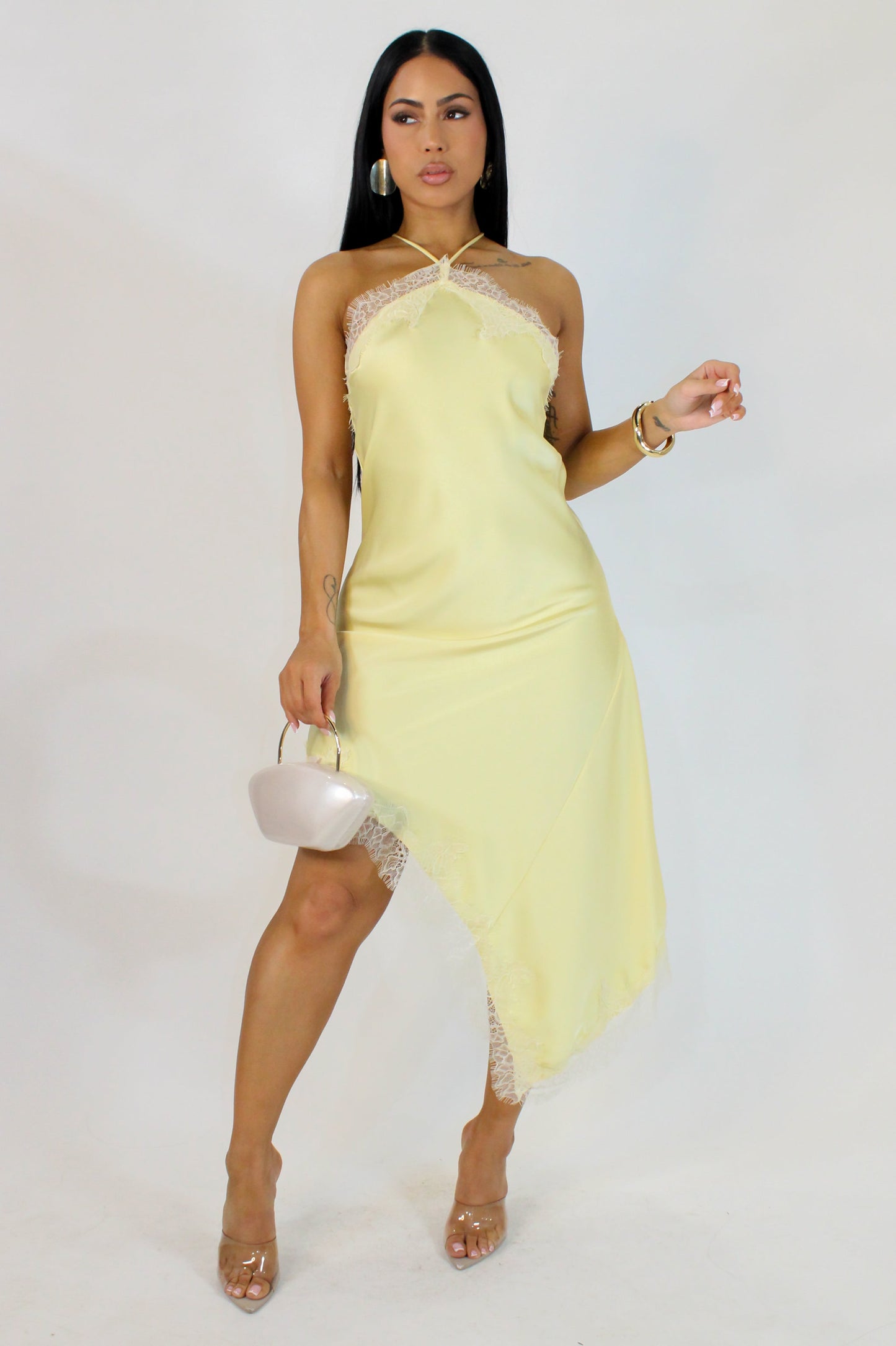 Bellini Midi Dress- Yellow