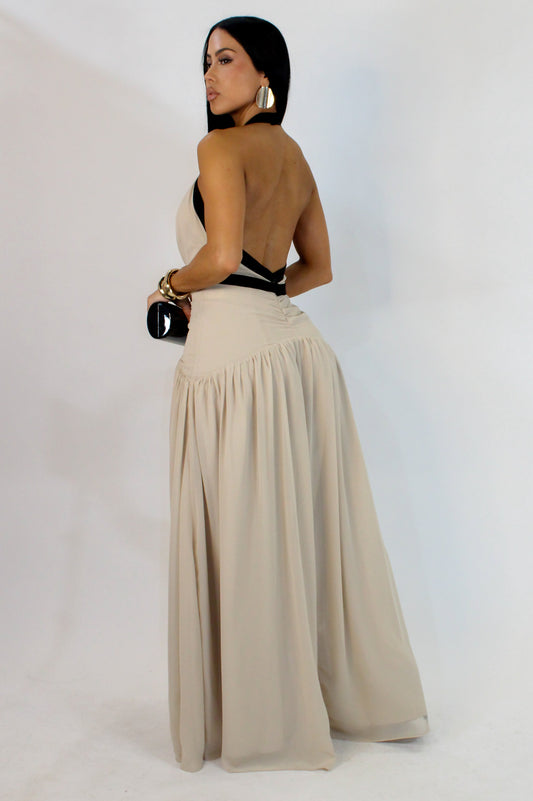 Season's Beginnings Maxi Dress- Cream