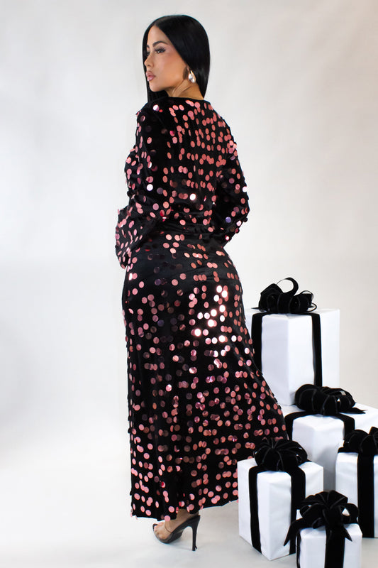 City of Dreams Skirt Set- Pink