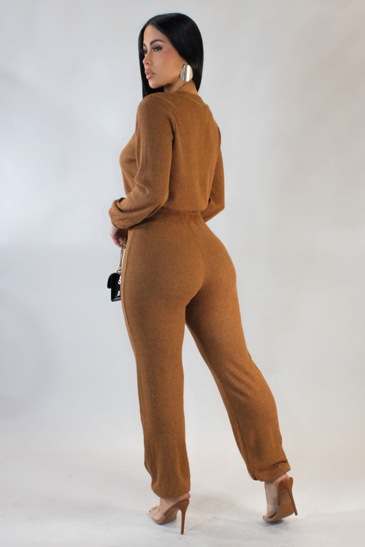 In Motion Pants Set- Taupe