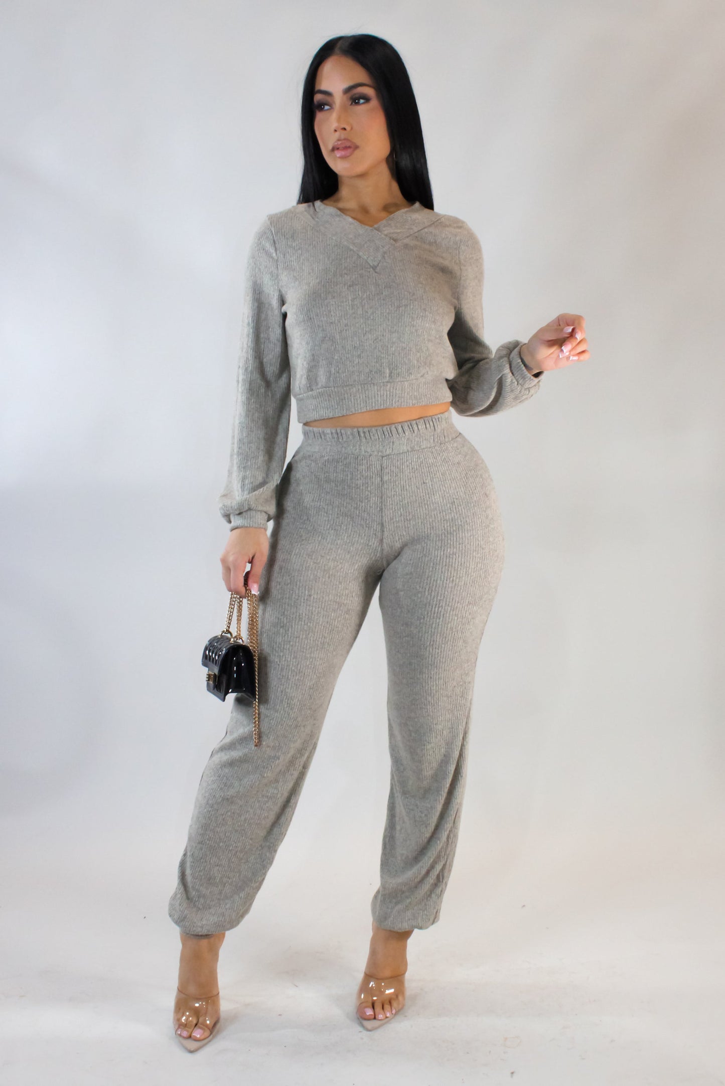 In Motion Pants Set- Cream