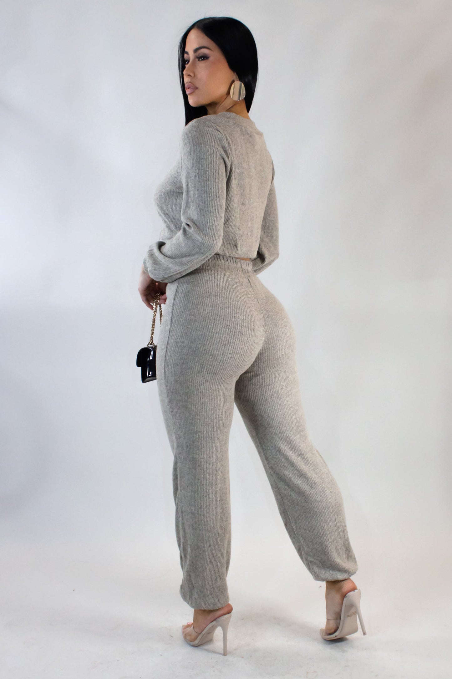 In Motion Pants Set- Cream