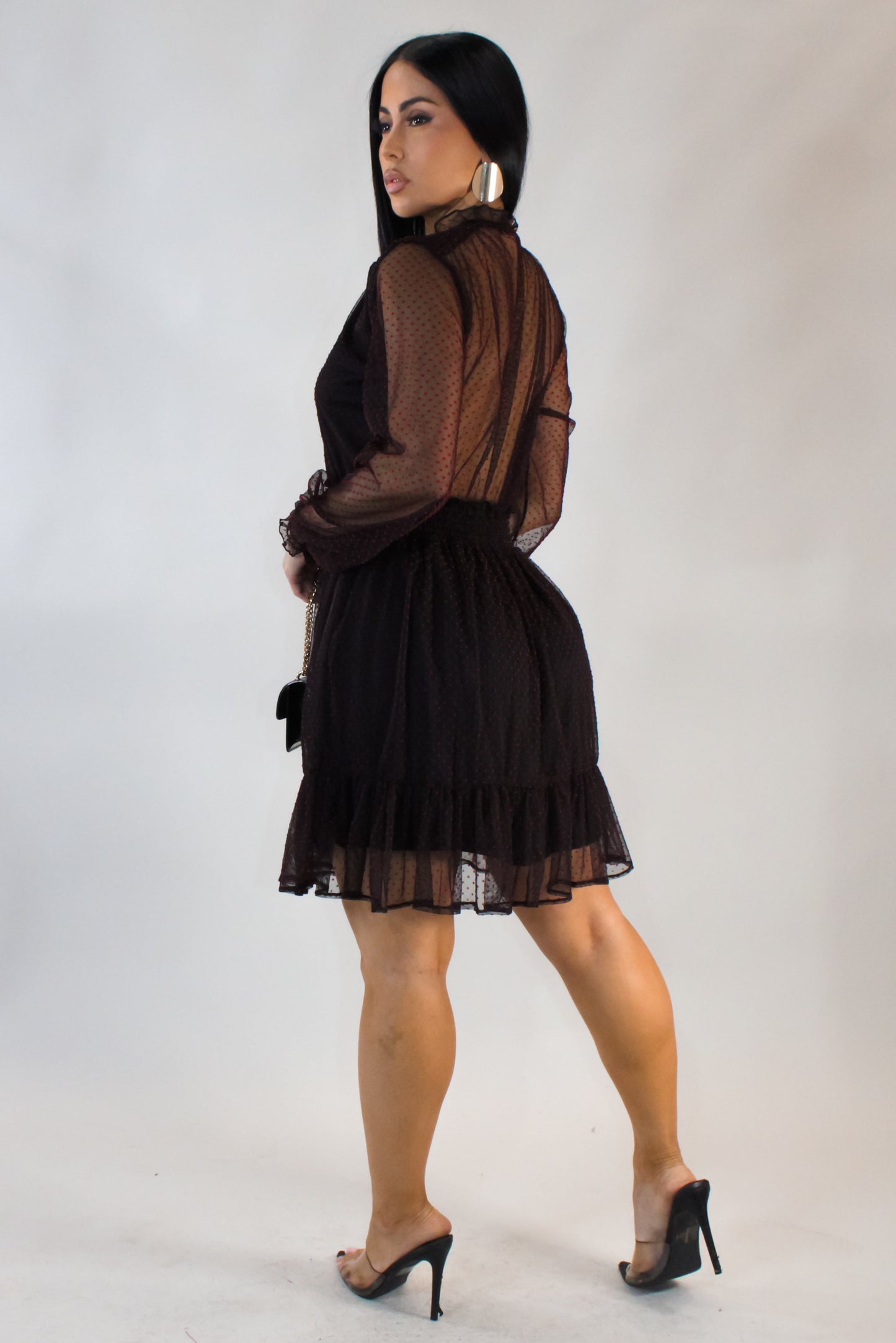 Vintage Mini Dress- Black