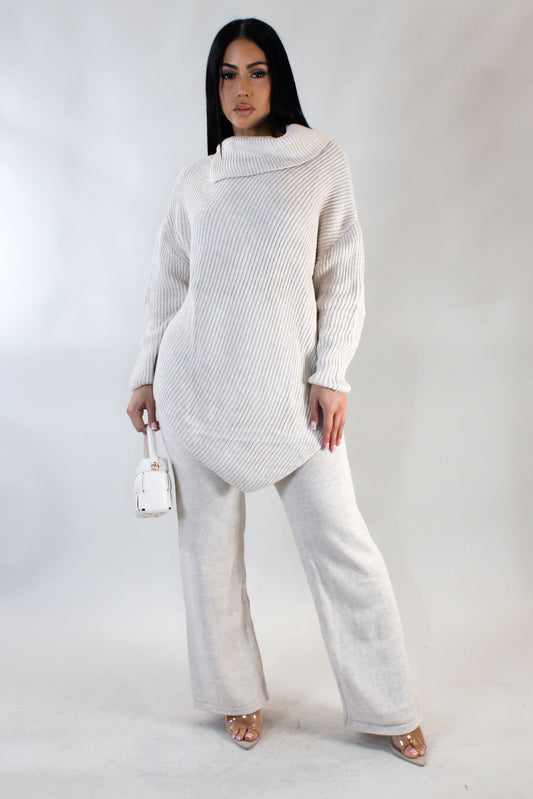 Cozy Wool & Acrylic Pants Set