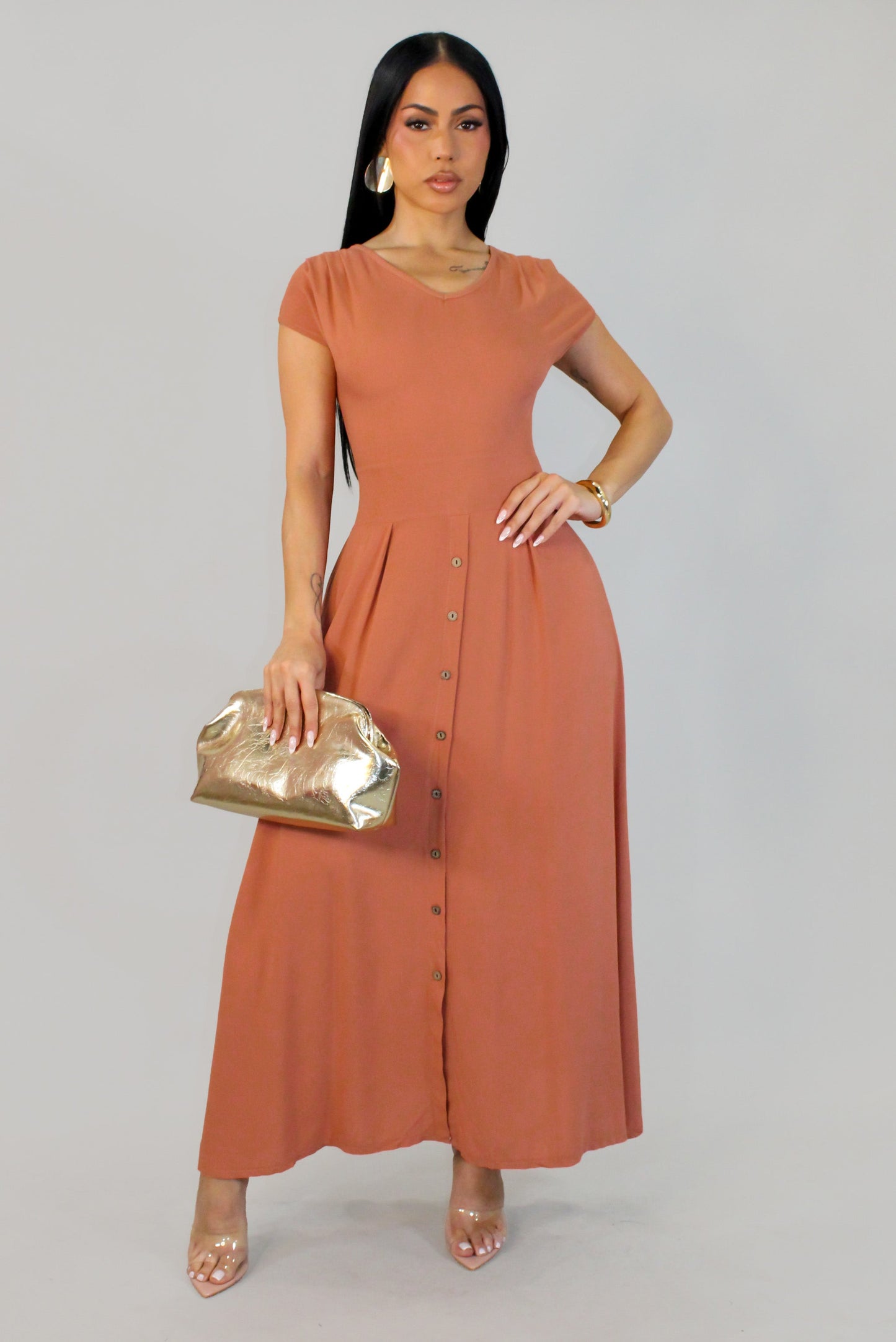 Alma's Dress- Coral