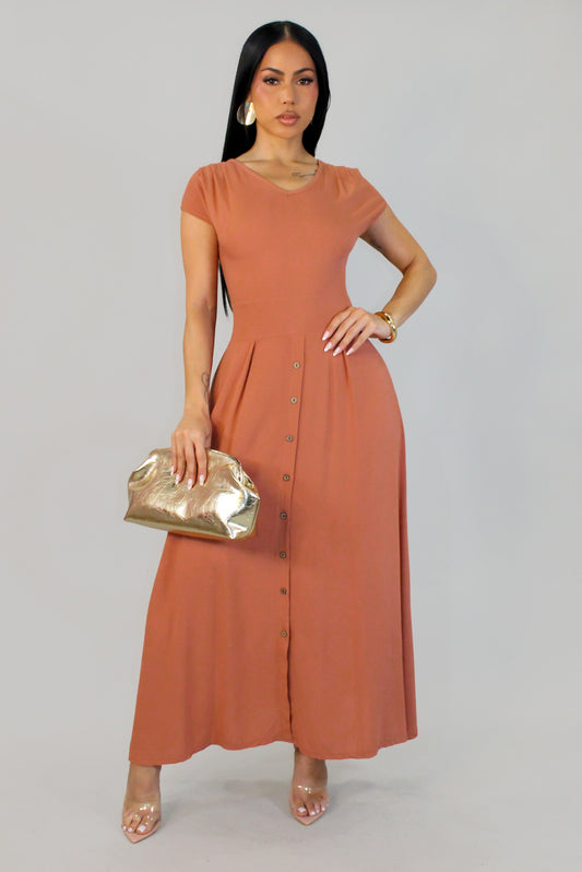Alma's Dress- Coral