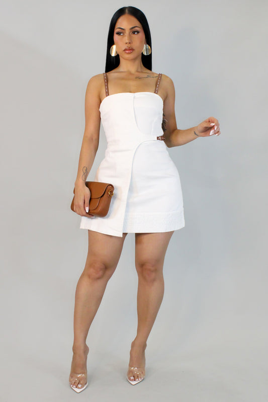 When in Rome Mini Dress- White