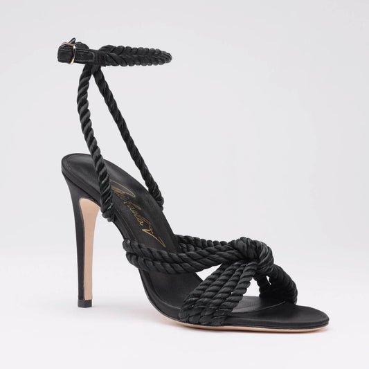 Michaela V Selene Satin Heels • Black