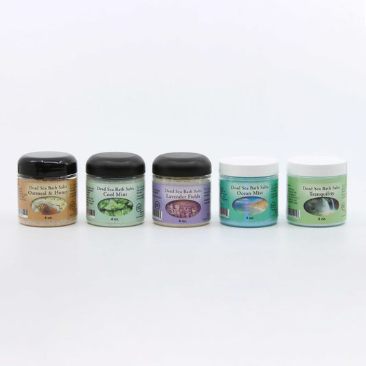 Set Of 5 Scented Dead Sea Salts - 4 oz.