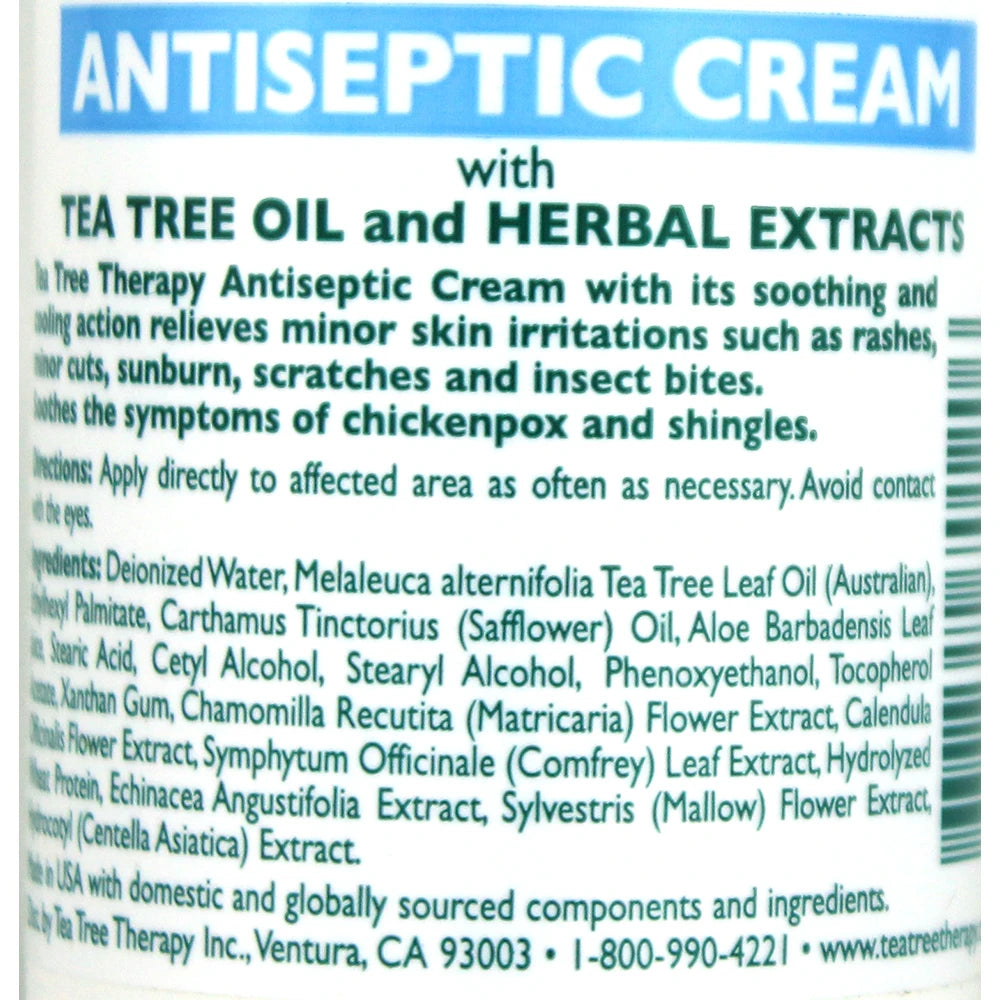 Tea Tree Antiseptic Cream - 4 oz