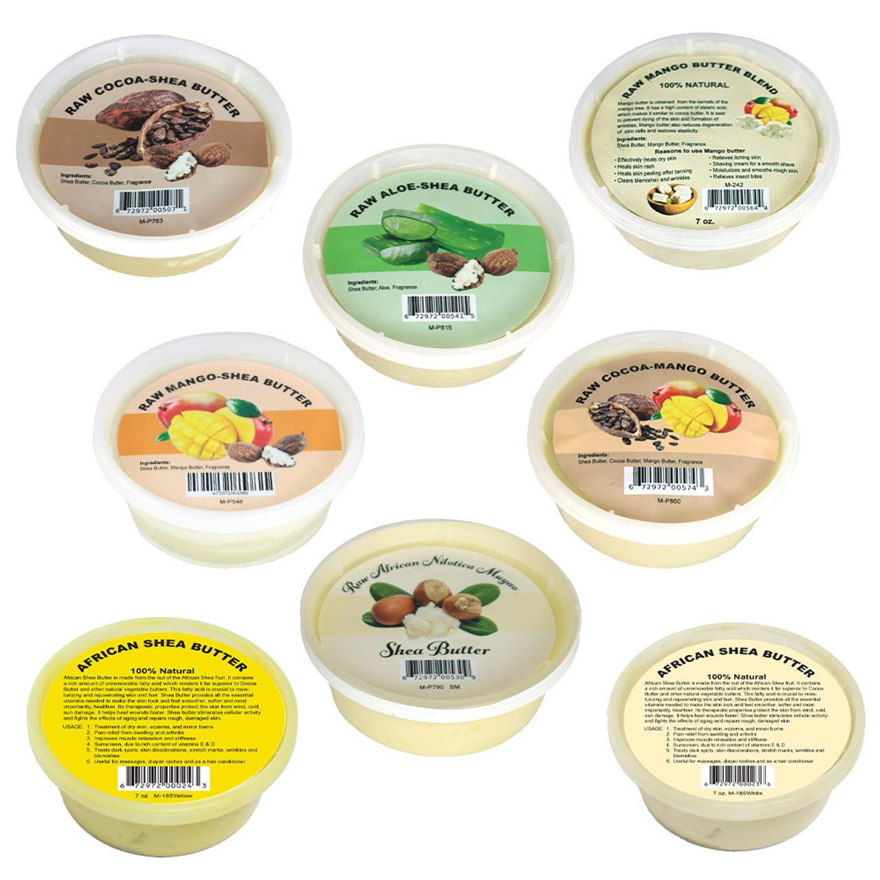 Raw Body Butter Set of 8
