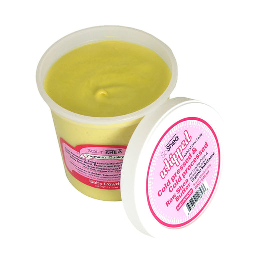2 OZ Sample of SoShea: Whipped Shea Butter - Baby Powder