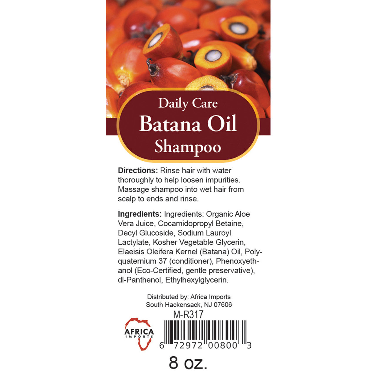 Daily Care Batana Oil Natural Hair Growth Shampoo - 8 oz