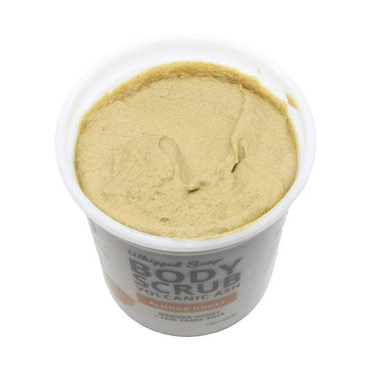 Bodhi: Whipped Soap Body Scrub (Volcanic Ash) Almond Honey - 14 oz
