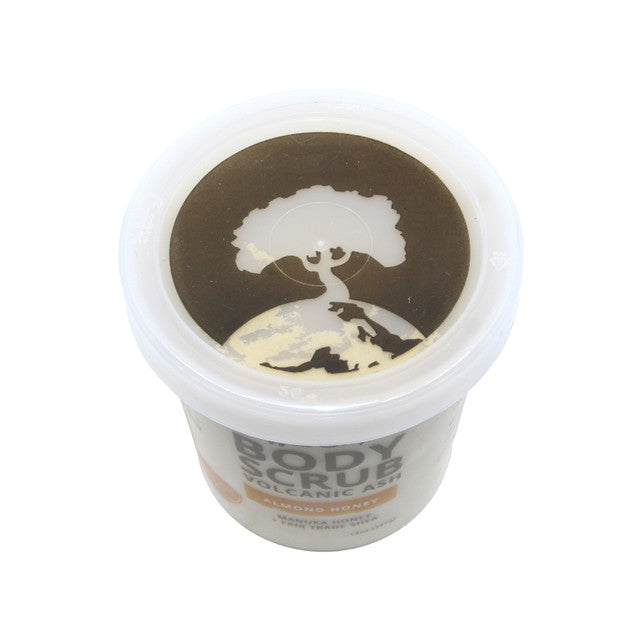Bodhi: Whipped Soap Body Scrub (Volcanic Ash) Almond Honey - 14 oz