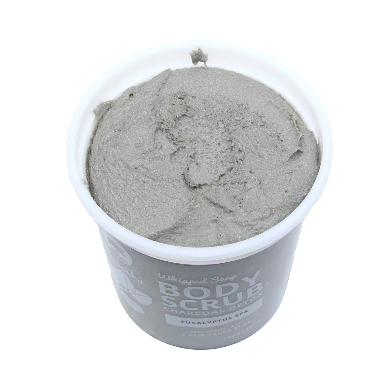Bodhi: Whipped Soap Body Scrub (Charcoal Detox) Eucalyptus Spa - 14 oz