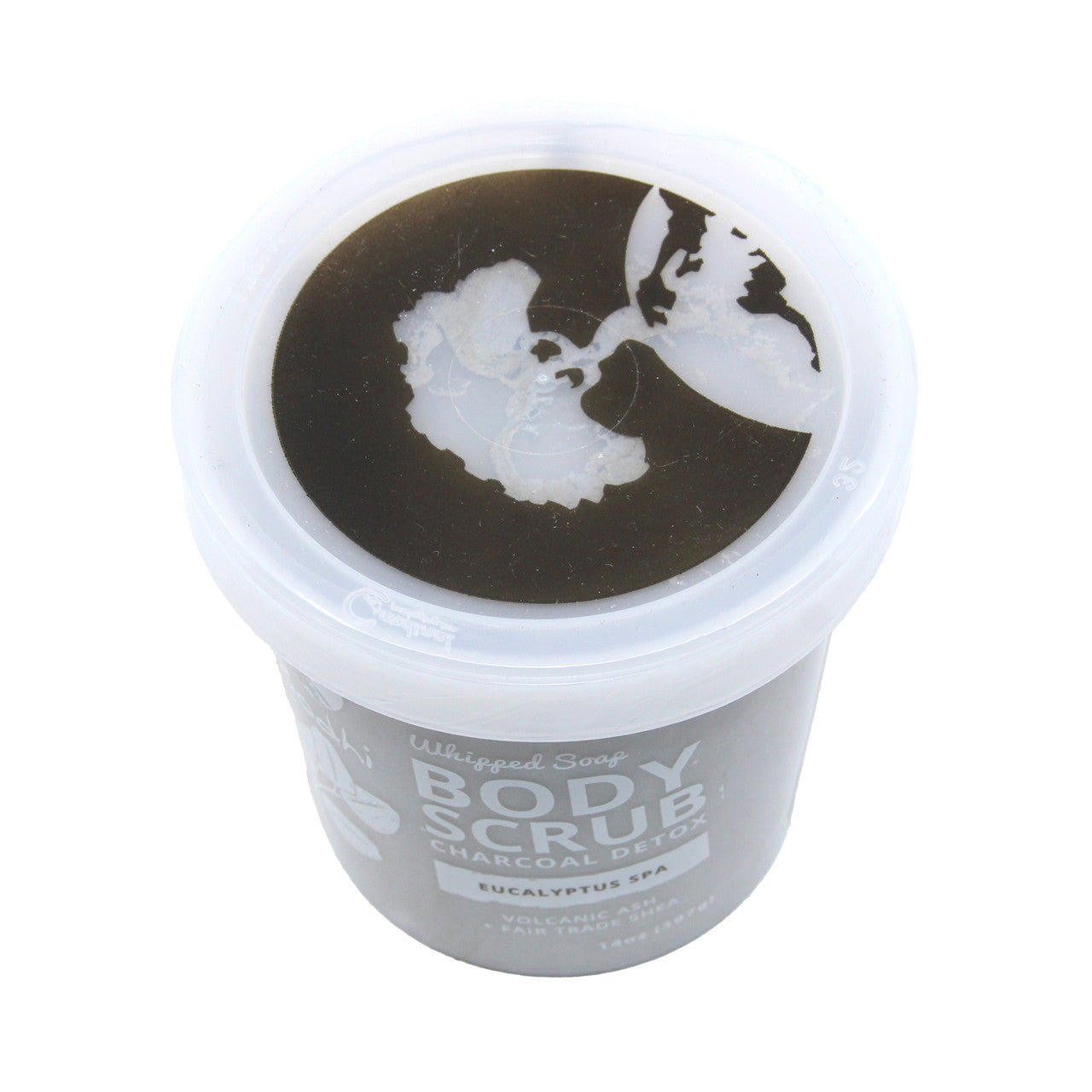 Bodhi: Whipped Soap Body Scrub (Charcoal Detox) Eucalyptus Spa - 14 oz