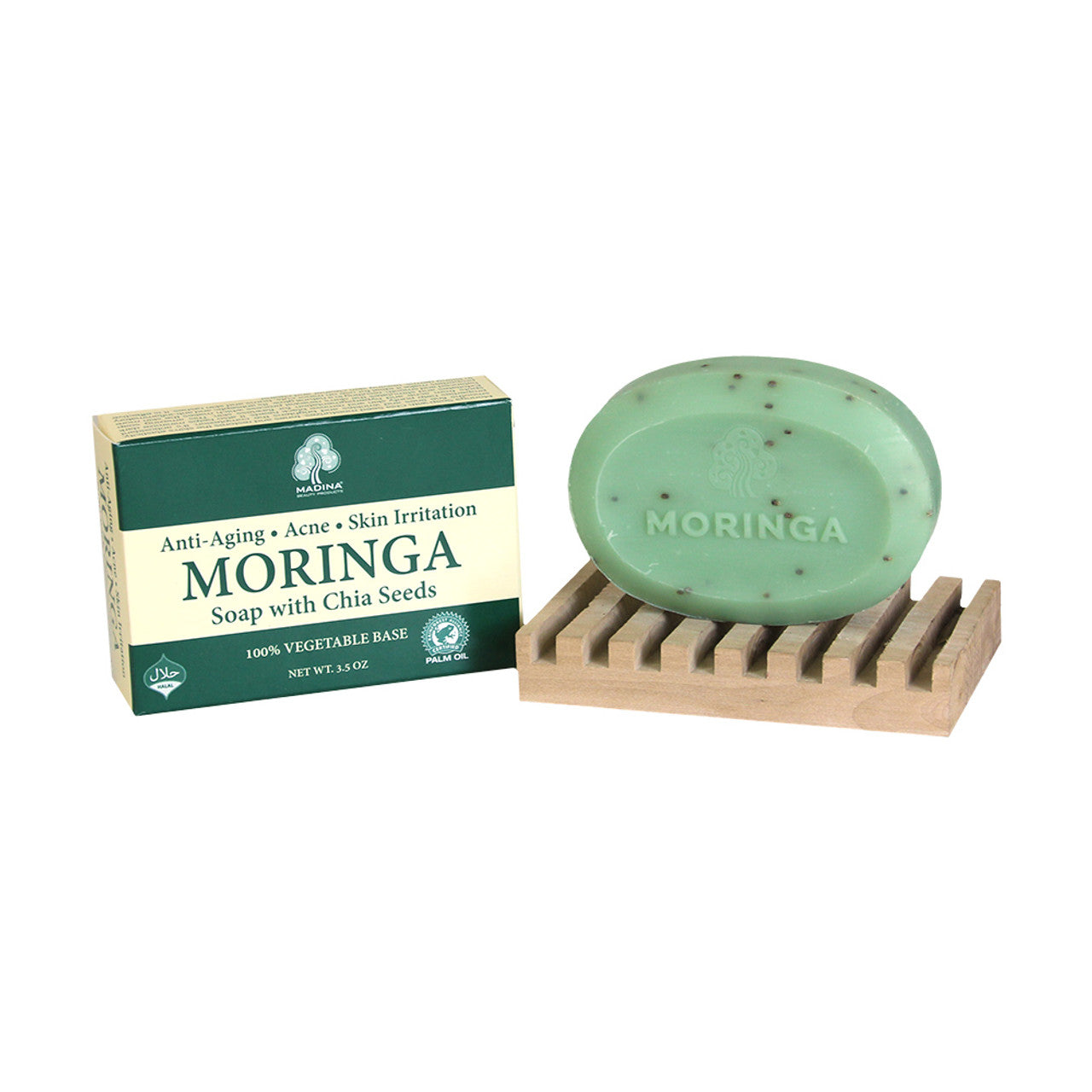 Moringa & Chia Seeds Natural Bar Soap