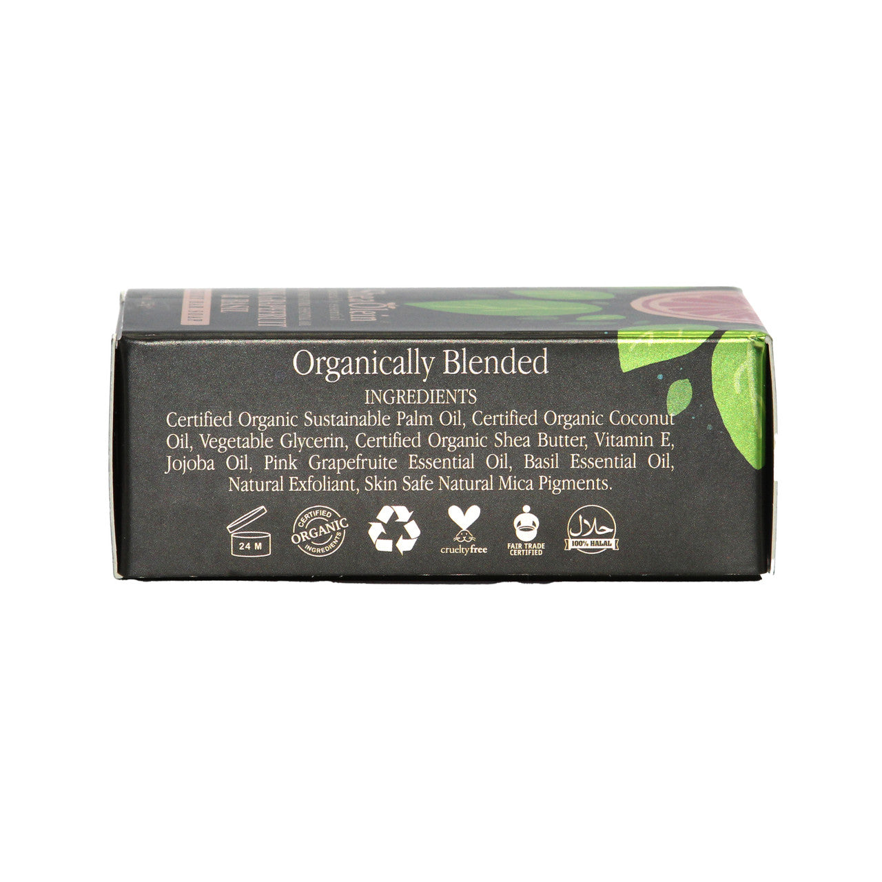 Shea Olein Luxury Bar Soap: Pink Grapefruit & Basil- 8 oz