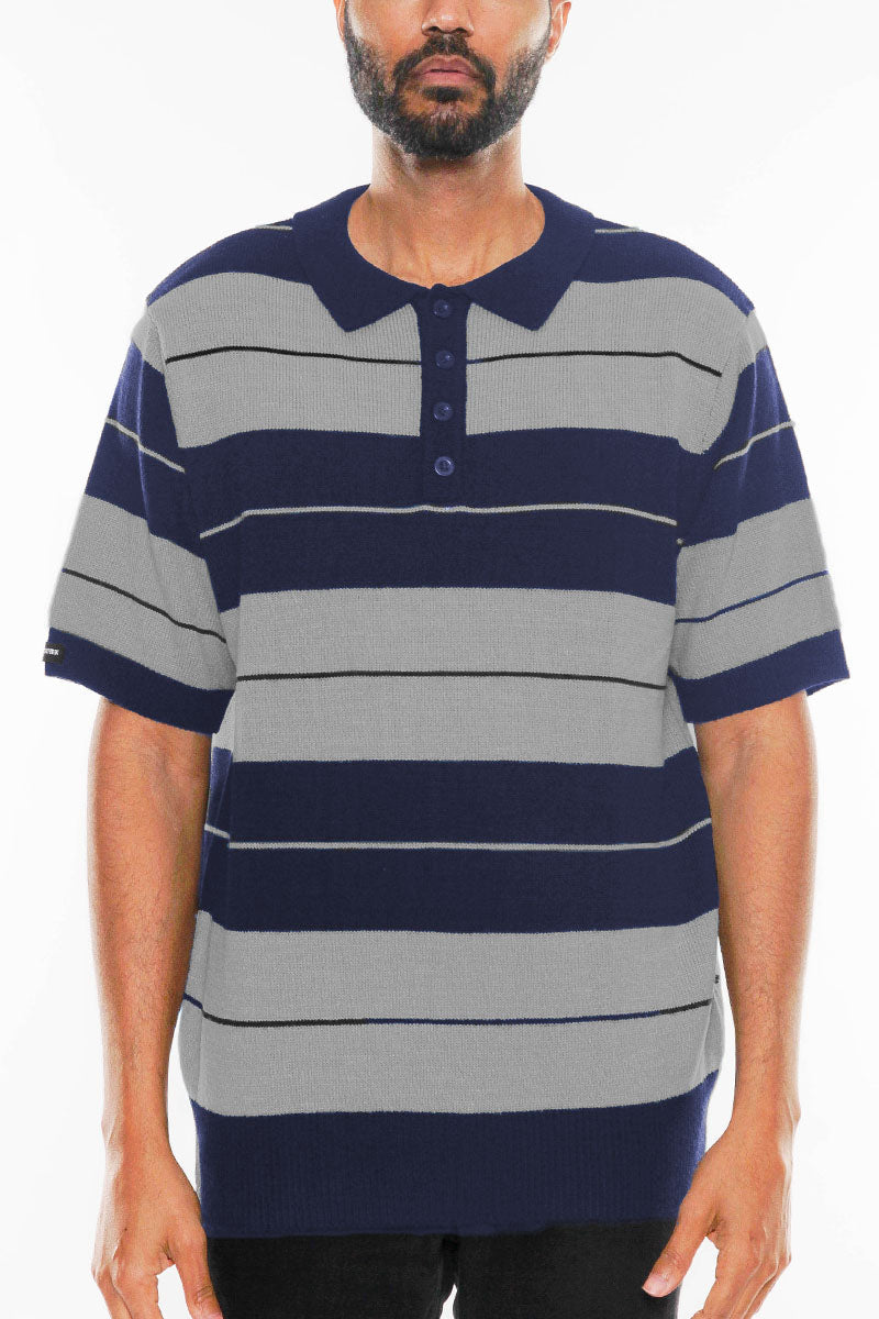 East Side Striped Polo Shirt