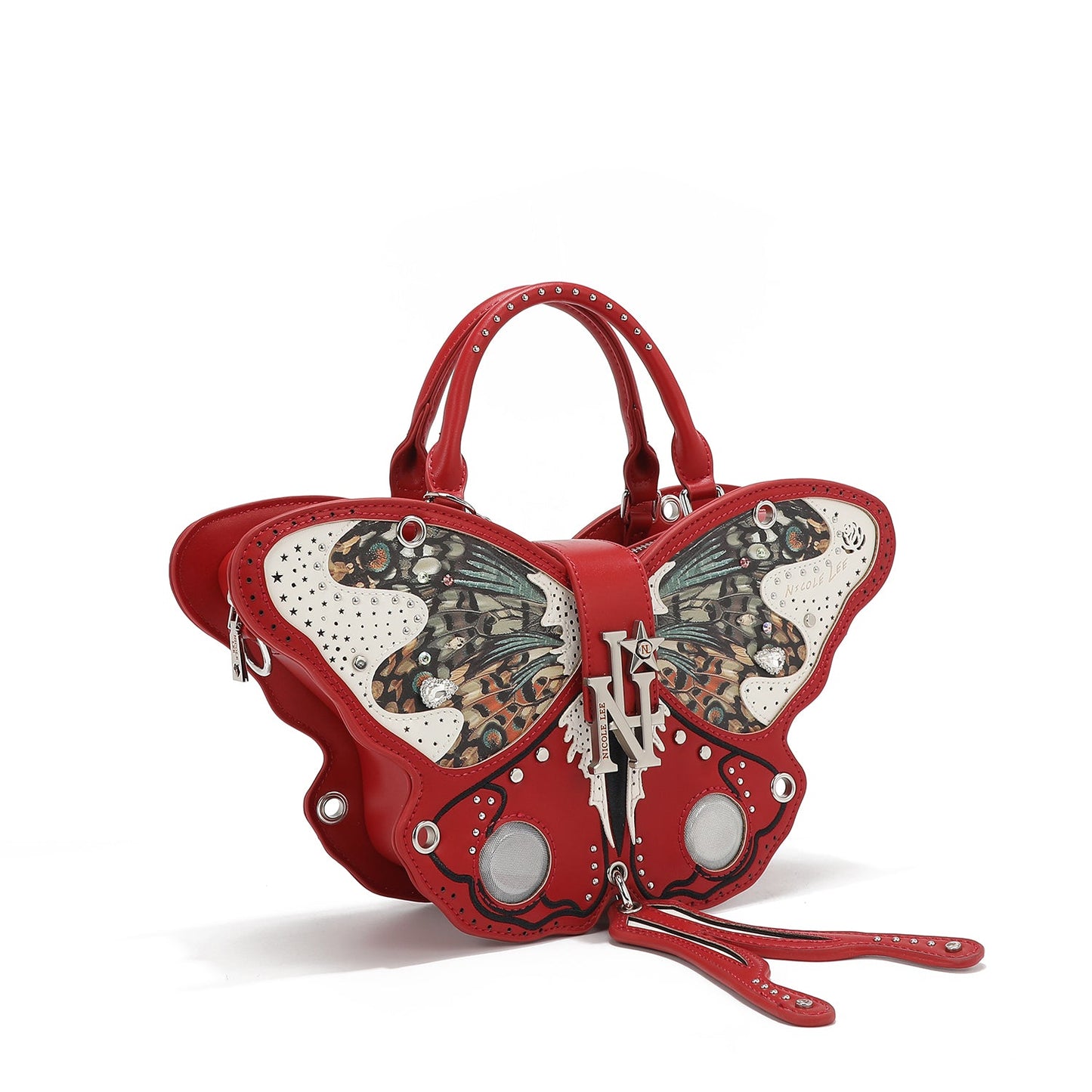 Authentic Nicole Lee USA Butterfly Bag- Red