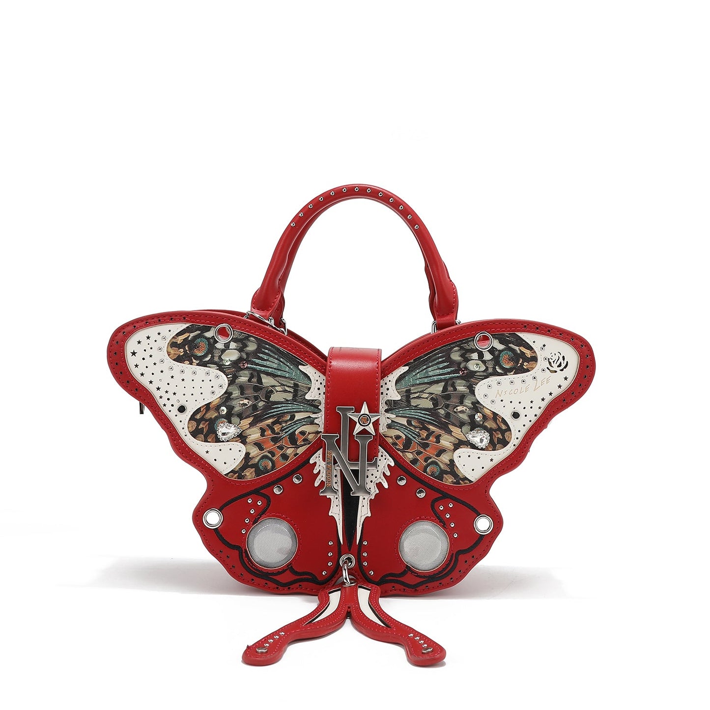 Authentic Nicole Lee USA Butterfly Bag- Red