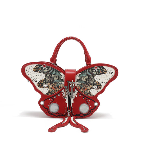 Authentic Nicole Lee USA Butterfly Bag- Red