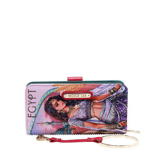 Nicole Lee "Queen Cleopatra" Signature Bifold Wallet Wristlet