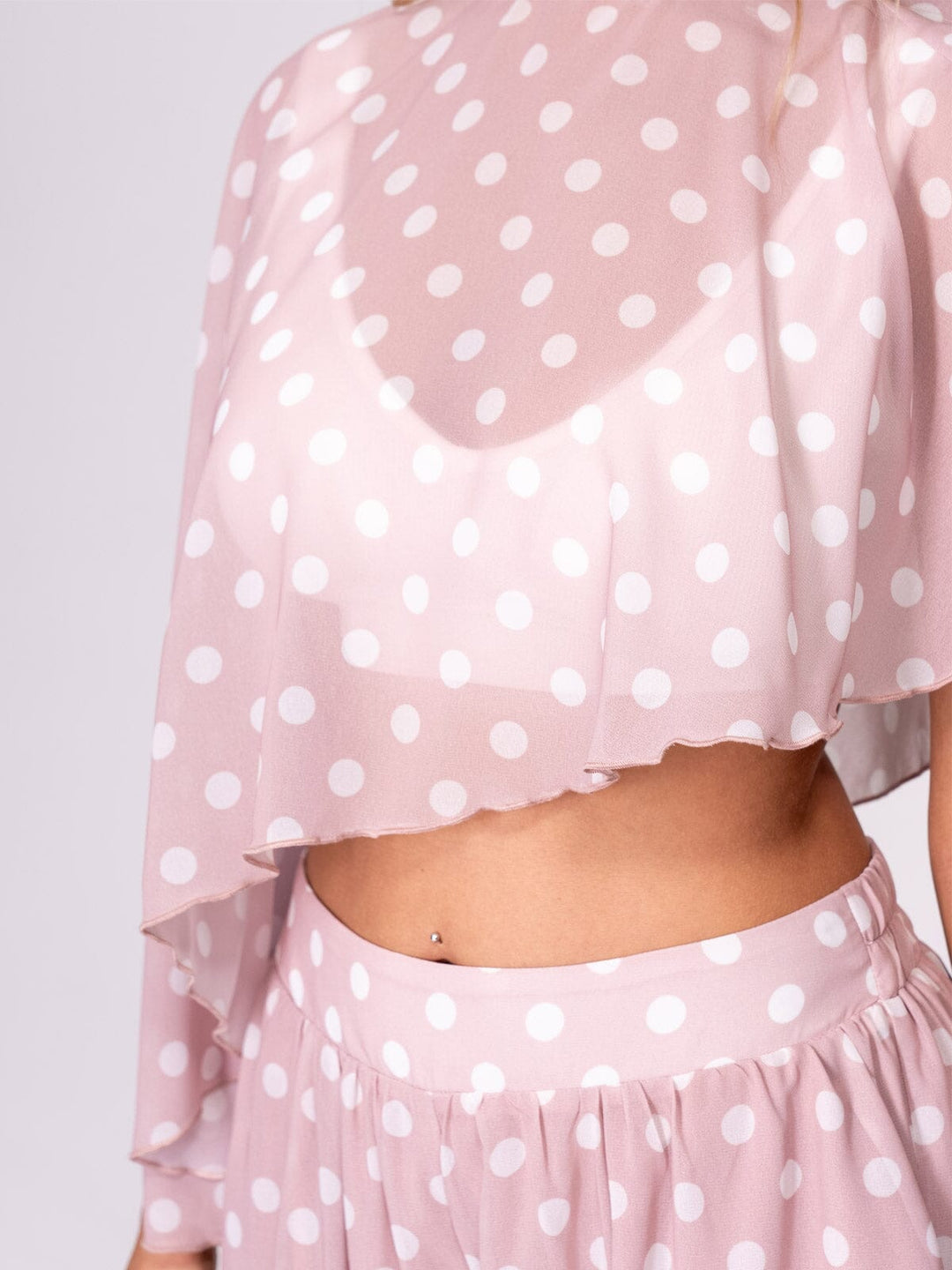 Sweet on You Polka Dot Pants Set- Pink/White