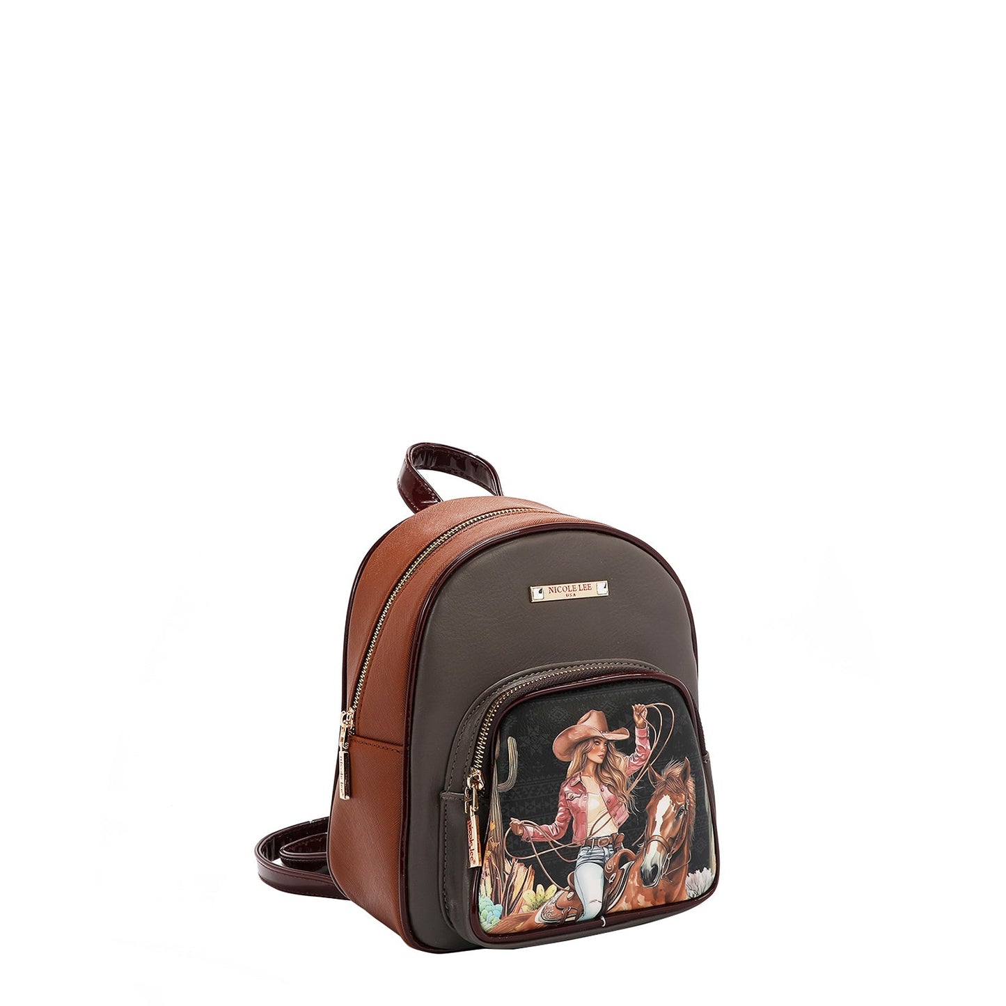 Nicole Lee USA "Sofia Montana" 3 Piece Bag Set- Boston/Mini Backpack/Wallet