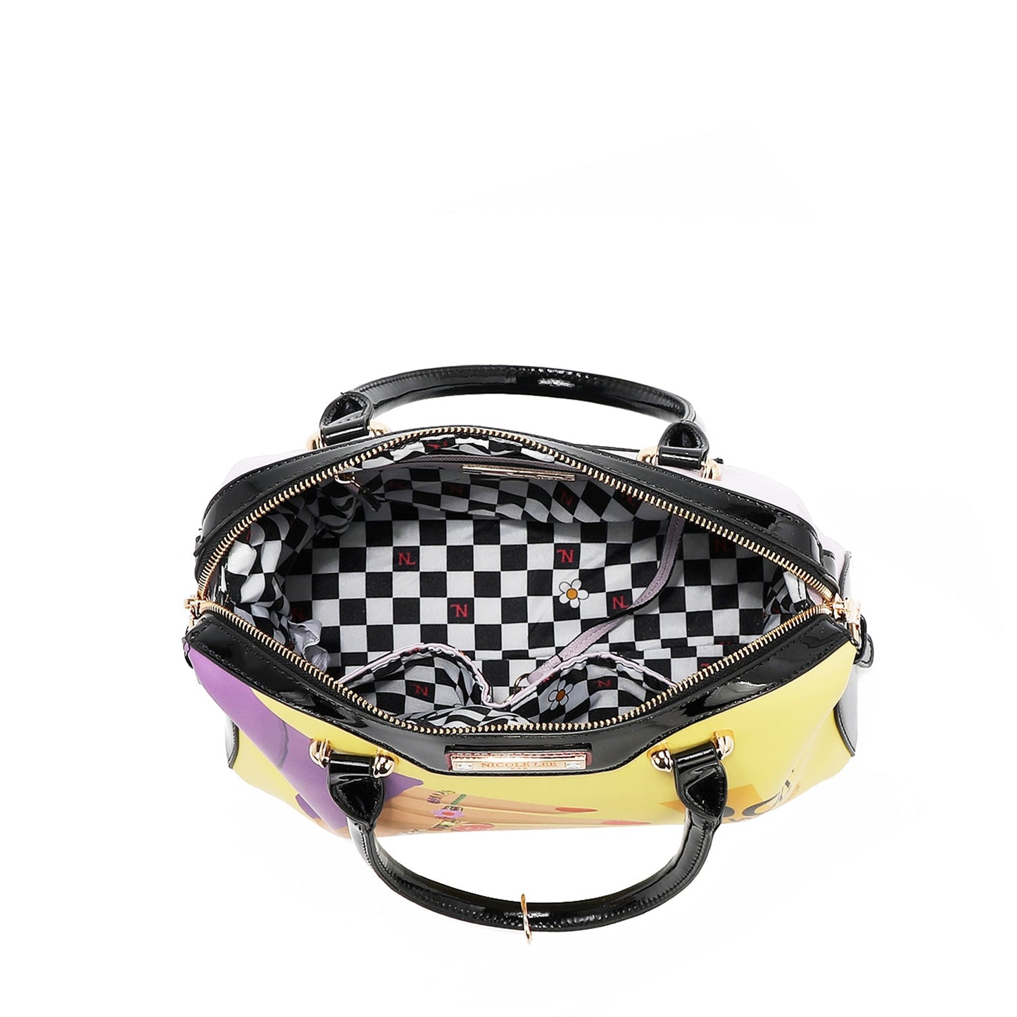 Authentic Nicole Lee USA "Nail Polish" 3 Piece Handbag Set