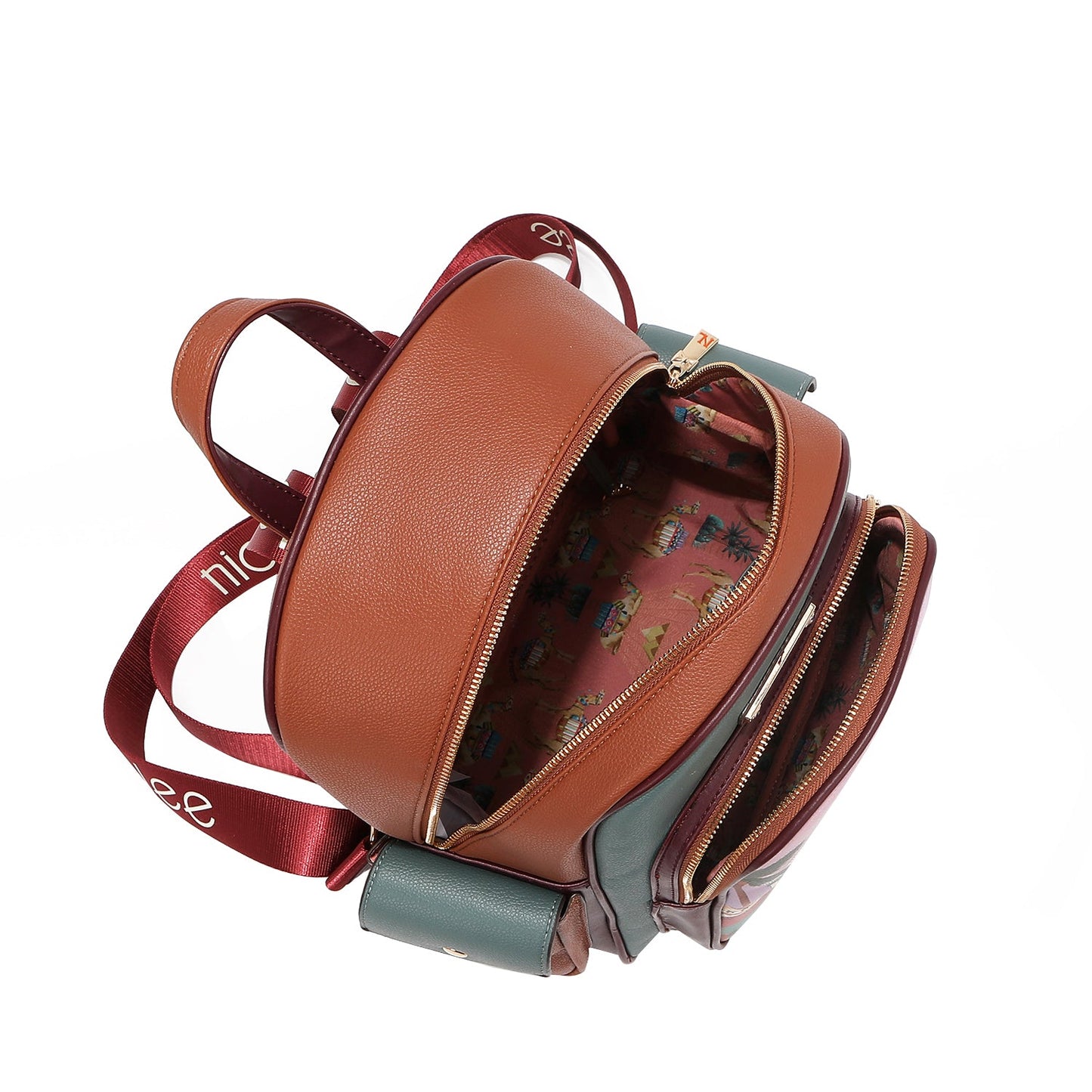 Nicole Lee "Queen Cleopatra" 3-Piece Set (Backpack, Crossbody, Wallet)