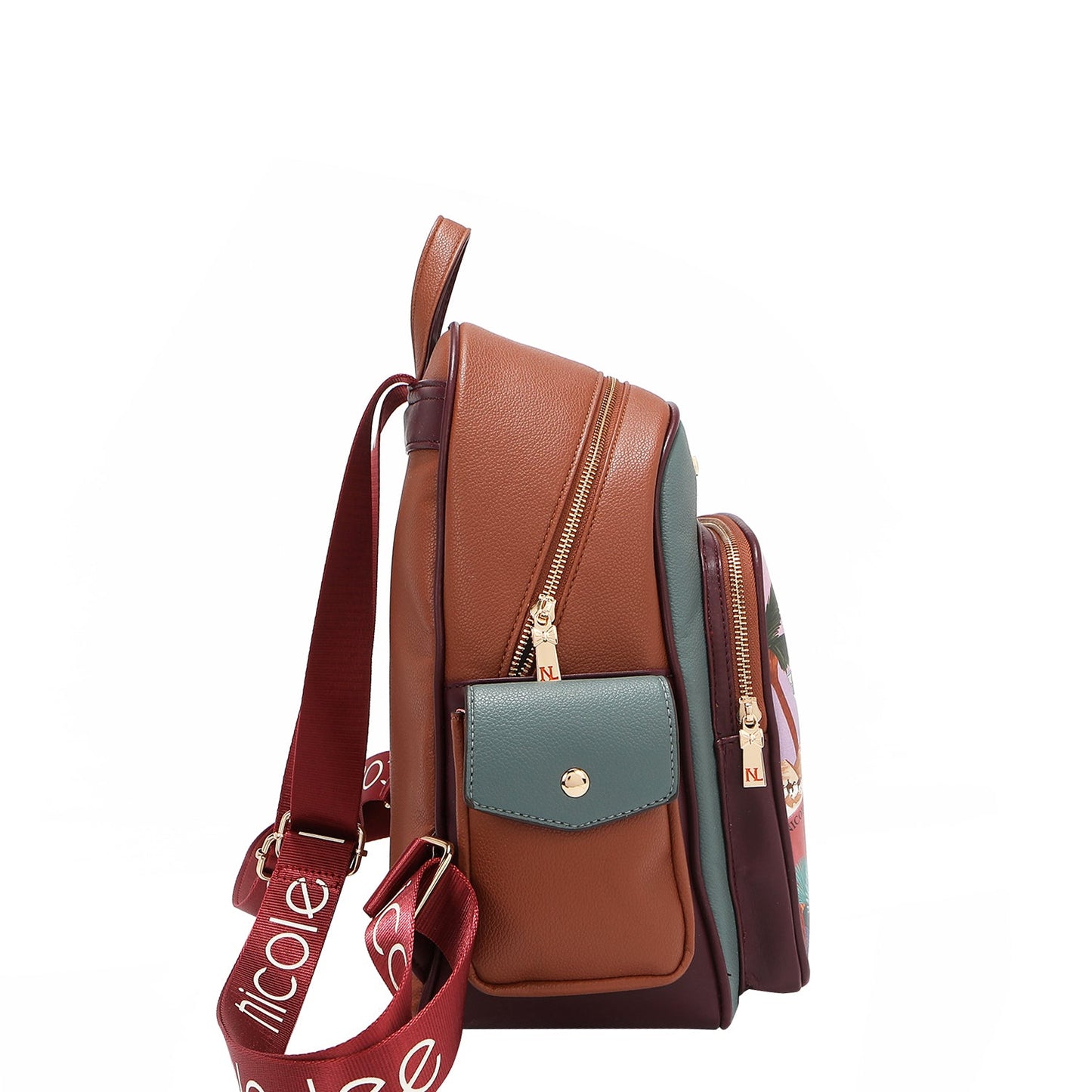 Nicole Lee "Queen Cleopatra" 3-Piece Set (Backpack, Crossbody, Wallet)