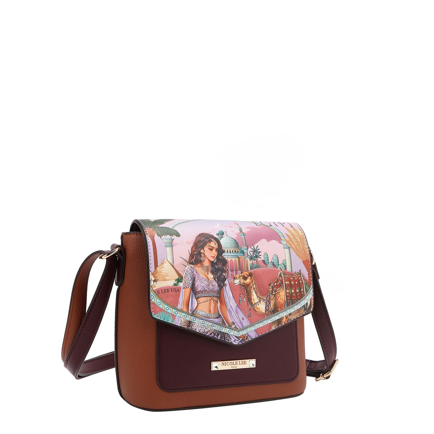 Nicole Lee "Queen Cleopatra" 3-Piece Set (Backpack, Crossbody, Wallet)