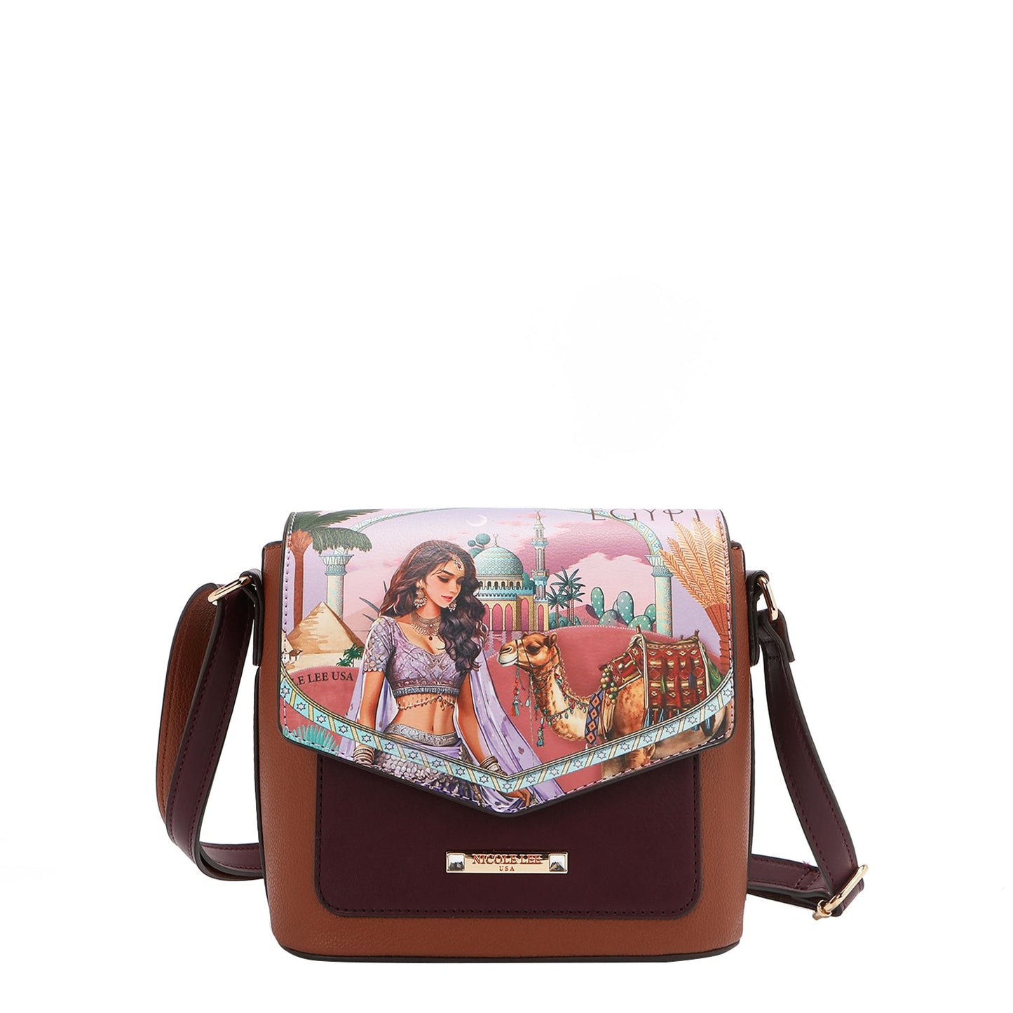 Nicole Lee "Queen Cleopatra" 3-Piece Set (Backpack, Crossbody, Wallet)