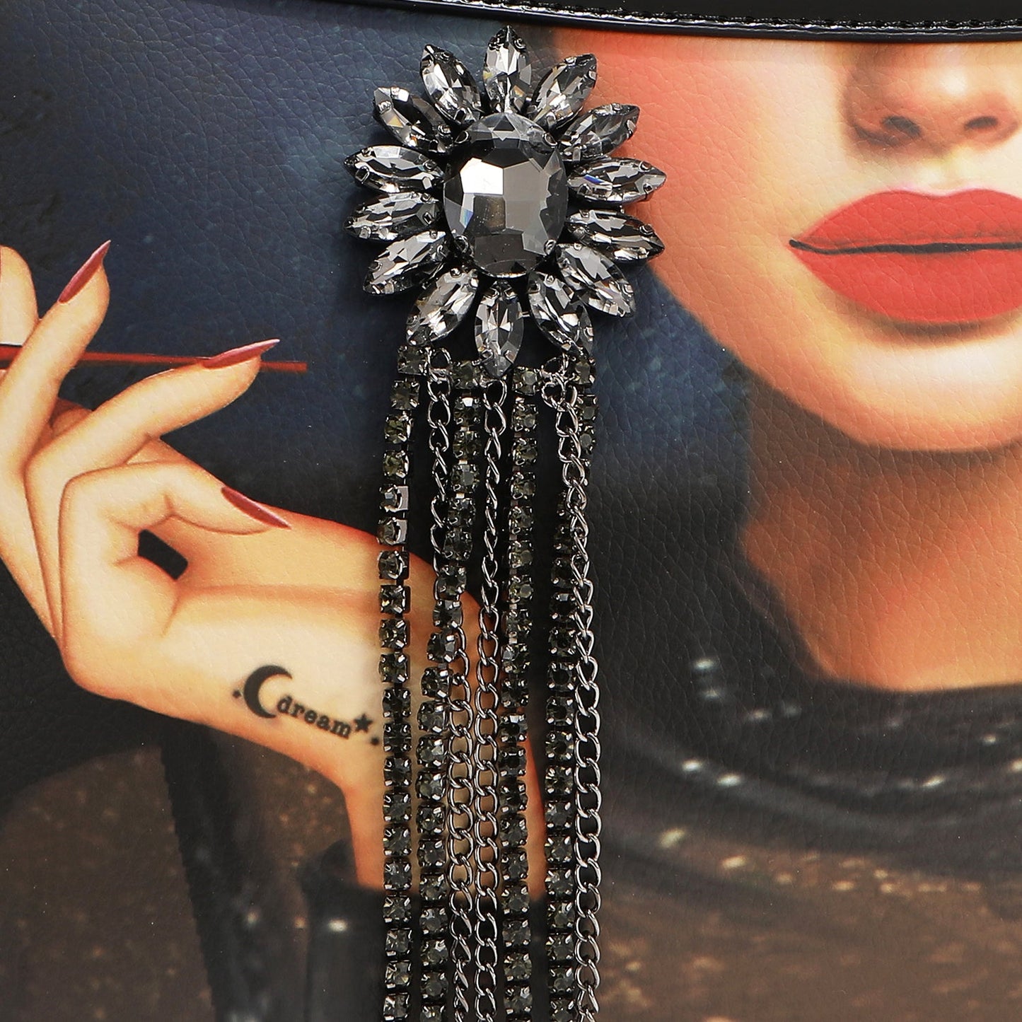 Nicole Lee USA "Samantha La Belleza" Circle Handle Bag