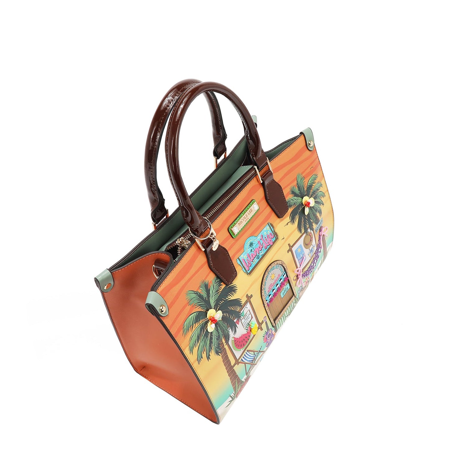 Authentic Nicole Lee "Sun and Sand" Satchel Bag