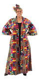 100% Cotton African Print Long Kimono