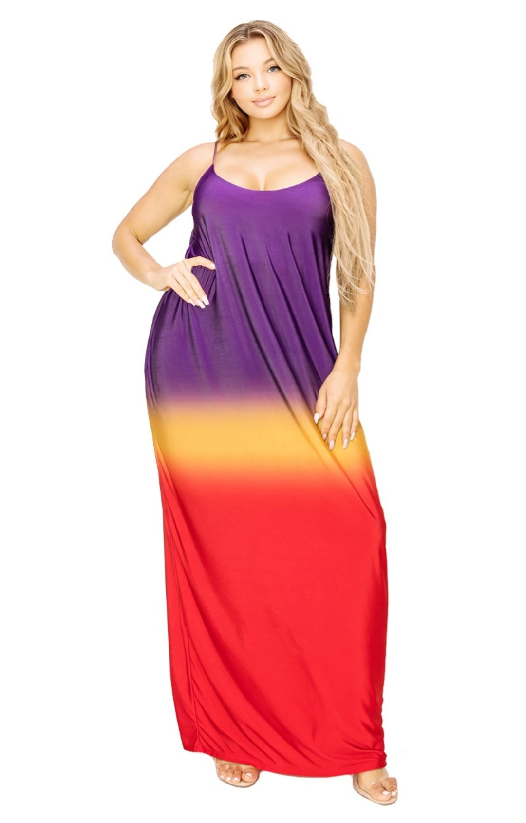 (Tik Tok Deal of the Day) "Sunset at the Beach" Maxi Dress