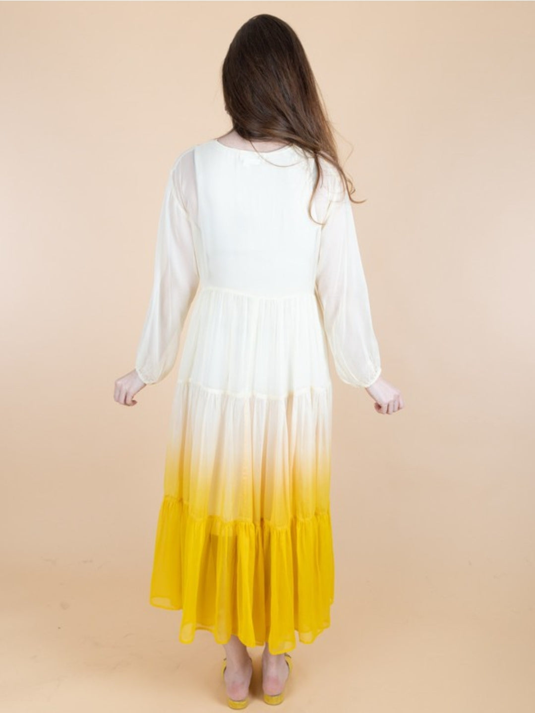 Ombre Tiered Sheer Kimono