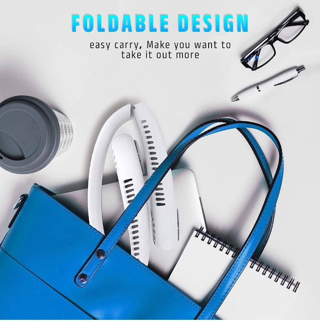 Portable Neck Fan- USB Charged- Black