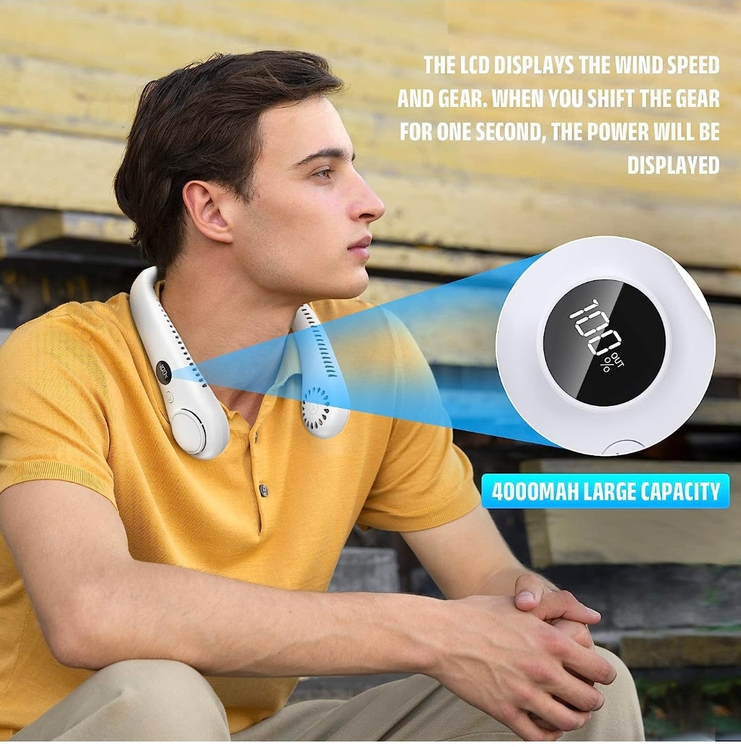 Portable Neck Fan- USB Charged- Black