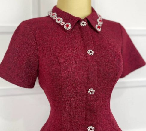 Excuse Me! Mini Dress- Red