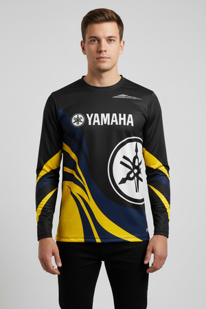 2026 Yamaha Design New Racing Cycling Suit - Men’s Off-Road Motorcycle Sports Fast Drying Long Sleeved Loose Jersey