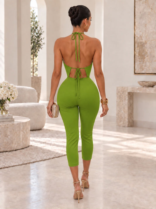 Capri Romper- Green